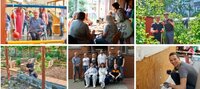 Collage von Aktionen am Social Day