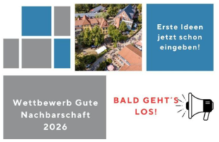 Ankündigung Wettbewerb Gute Nachbarschaft