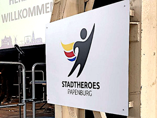 Schild Stadt Heroes Schild Stadt Heroes