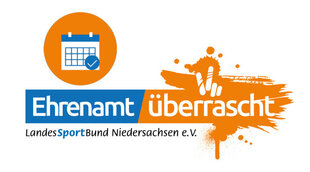 Logo Ehrenamt überrascht des LSB Niedersachsen