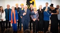 Gruppenfoto mit Bundespräsident