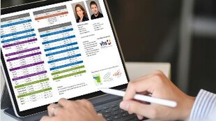Tablet mit Flyerabbildung Tablet mit Flyerabbildung