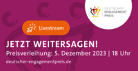 Banner Verleihung Deutscher Engagementpreis