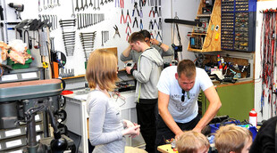 Action im Repair-Cafe Action im Repair-Cafe