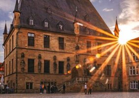 Rathaus Osnabrück in der Abendsonne
