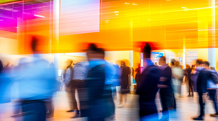 Verschwommenes Messebild