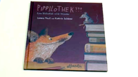 Zeichnung auf einem Buchcover: Ein Fuchs, ein Bücherstapel, ein Maus, die darauf sitzt.